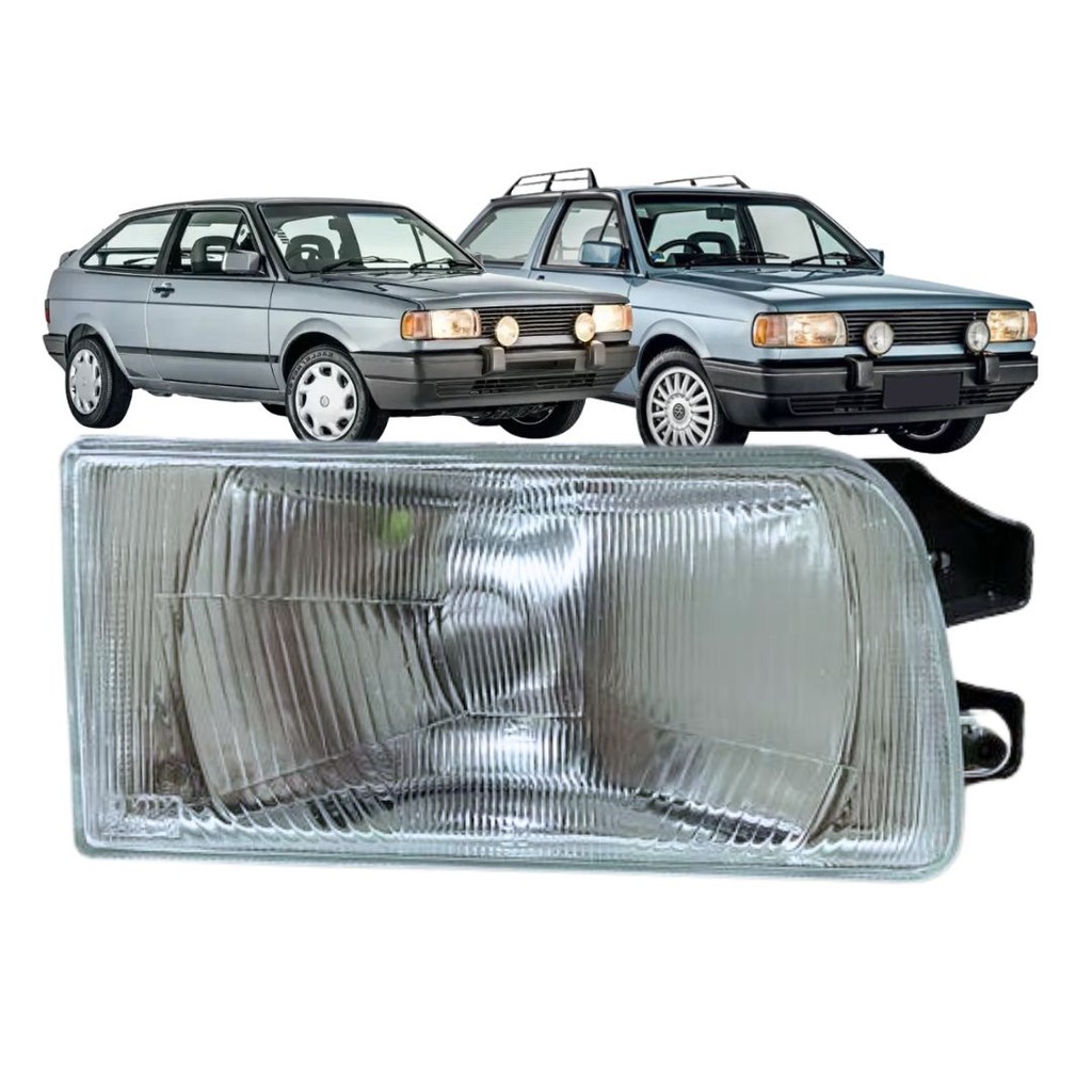 Farol Dianteiro Principal Para Volkswagen Gol Parati 1991 a 1996 Lado Direito Nino 30794104414
