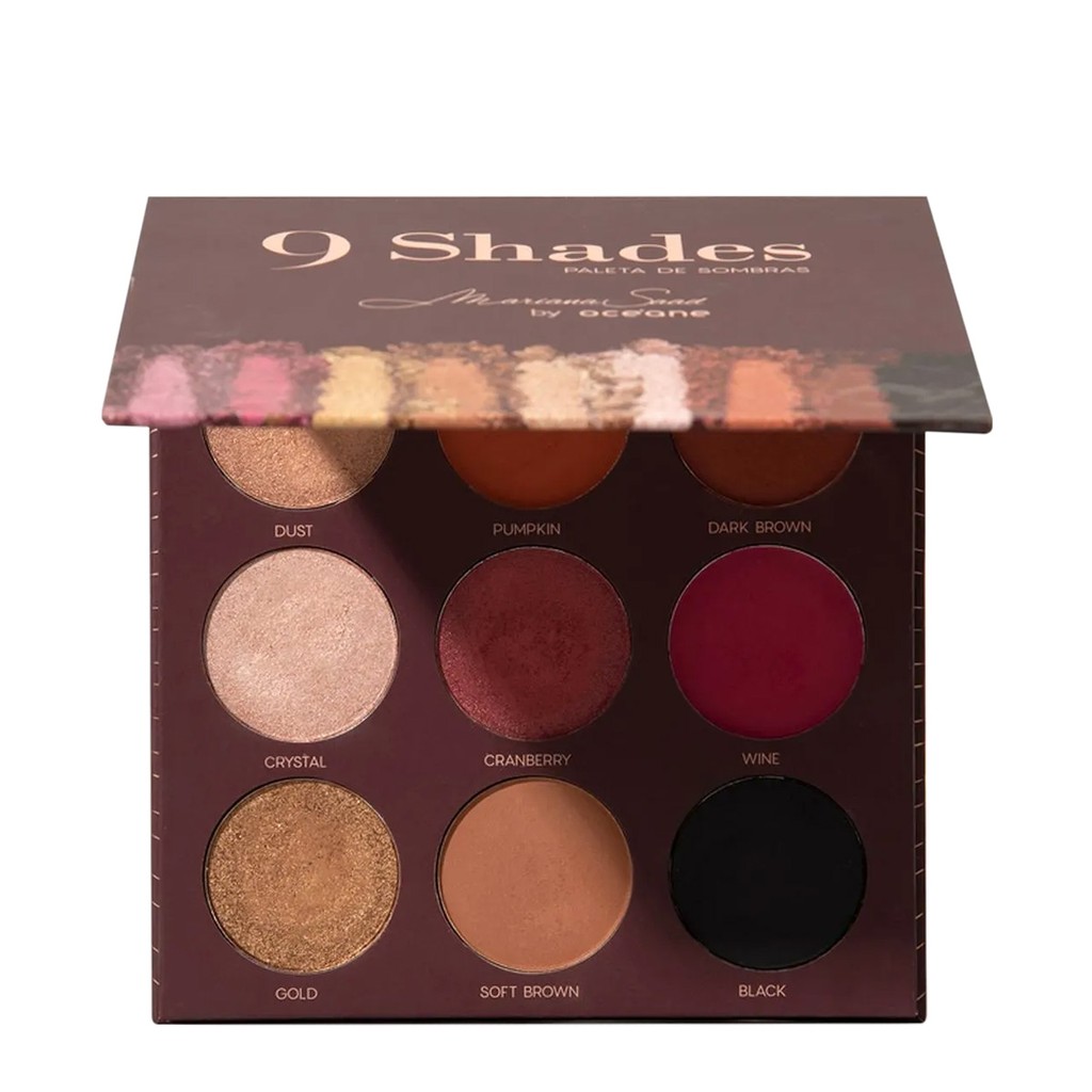 Mariana Saad By Océane 9 Shades - Paleta de Sombras em Oferta na Shopee