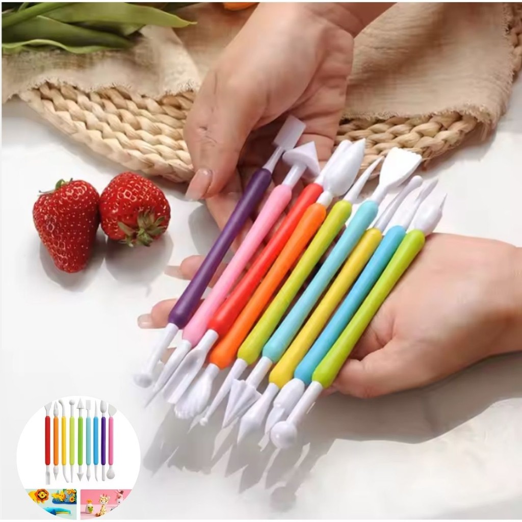 Kit de Estecas 9 Peças para Escultura e Modelagem Biscuit – Ideal para Argila, Cerâmica e Pasta em Oferta na Shopee