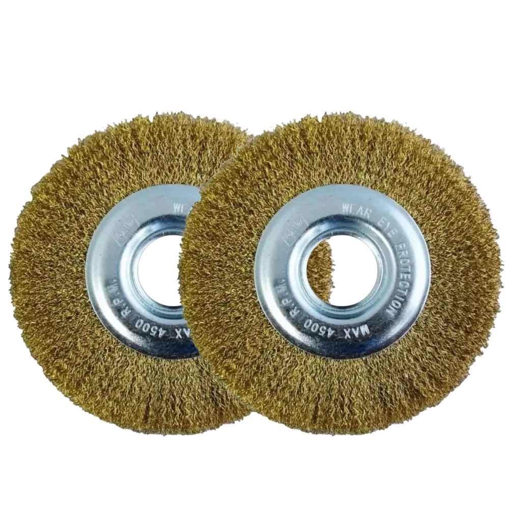 Escova de Aço Circular 6 POL X 7/8 POL 2 Unidades para Esmeril MTX - Home & Living