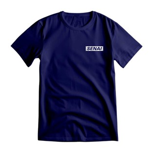 Camiseta Senai MG Azul Uniforme Escolar Unissex E Babylook em Oferta na Shopee