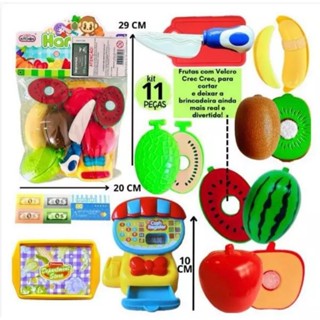 Mini Chef Kit Lanchonete Hamburgueria  Dinheiro. / Kits de brinquedo comidinha infantil simulação verduras/n-0233 em Oferta na Shopee