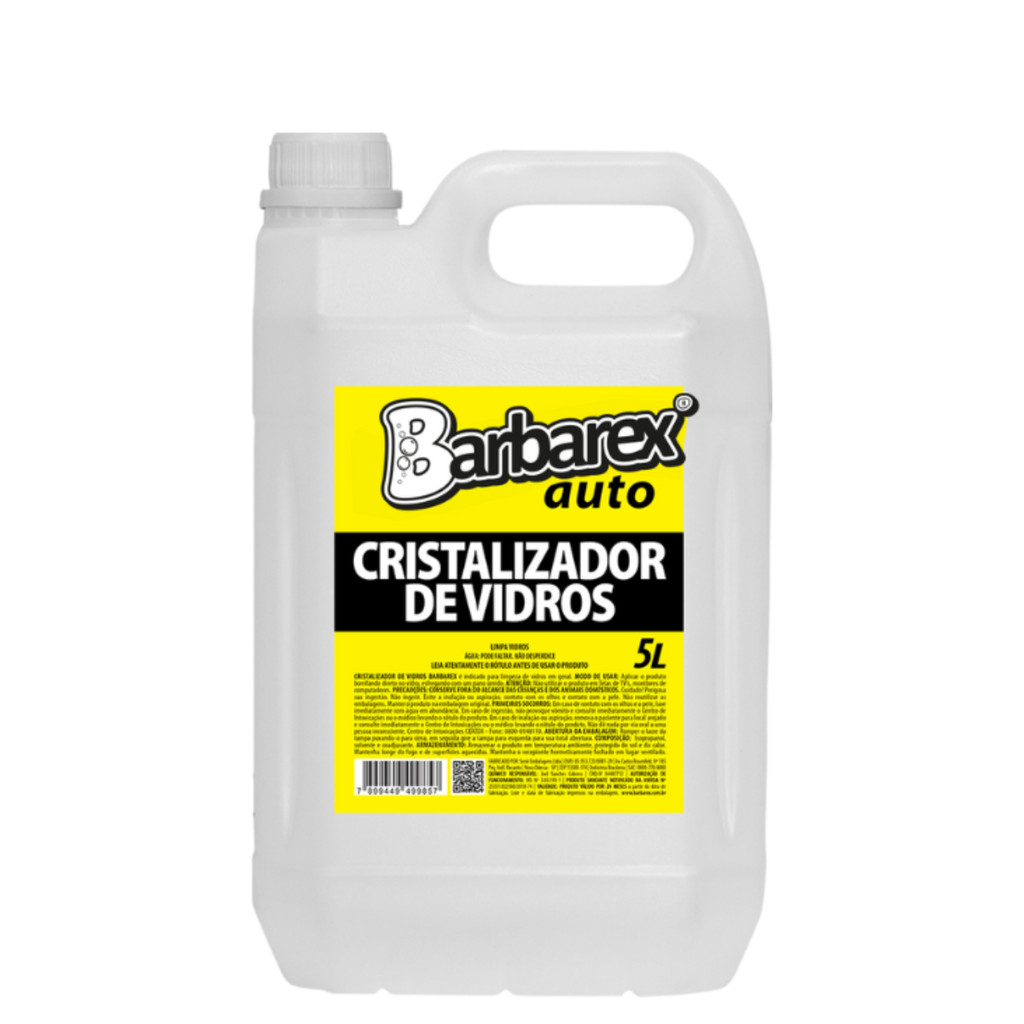 Cristalizador Vidro Auto Proteção e Visibilidade Barbarex 5L em Oferta na Shopee