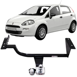Engate Reboque Fixo Punto 2007 até 2017 Exc Blackmotion Capacida carga 700Kg Aco Resistente tOP