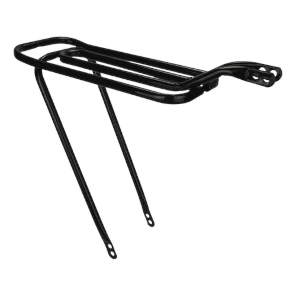 Bagageiro Garupa Garupeira Tubular Articulado Preto para Bicicleta Bike de Aro 20 24 E 26