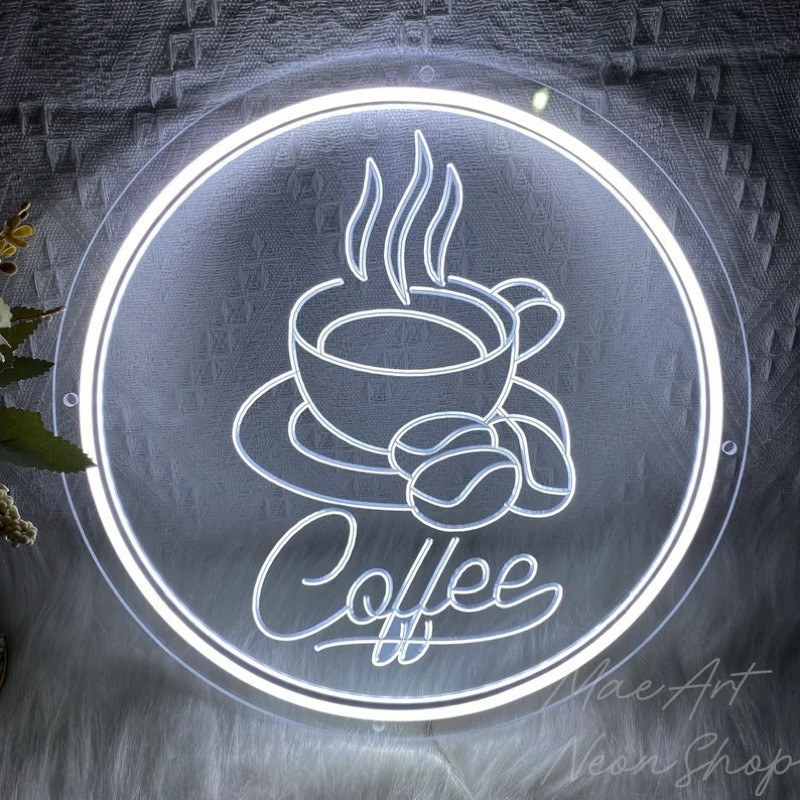 placa de acrílico com Led neon - Coffe  para cantinho do cafe , com fonte bivolt