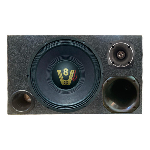 CAIXA TRIO 12 POL WOOFER COMPET 200W CONE SECO 4 OHMS em Oferta na Shopee