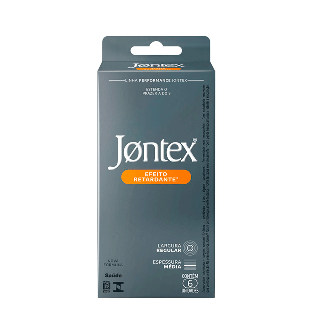 Preservativo com Efeito Retardante - 6 Unidades | Jontex em Oferta na Shopee