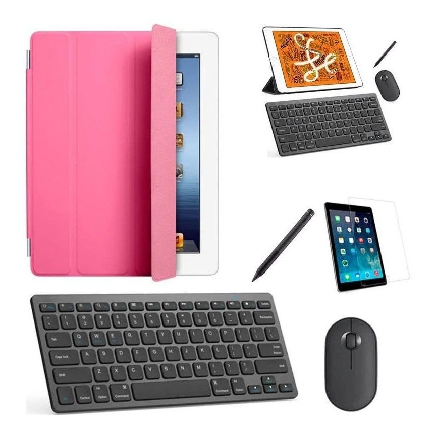 Capa Smart Rosa Teclado, Mou, Pel, Can Stylus P/iPad Pro 11