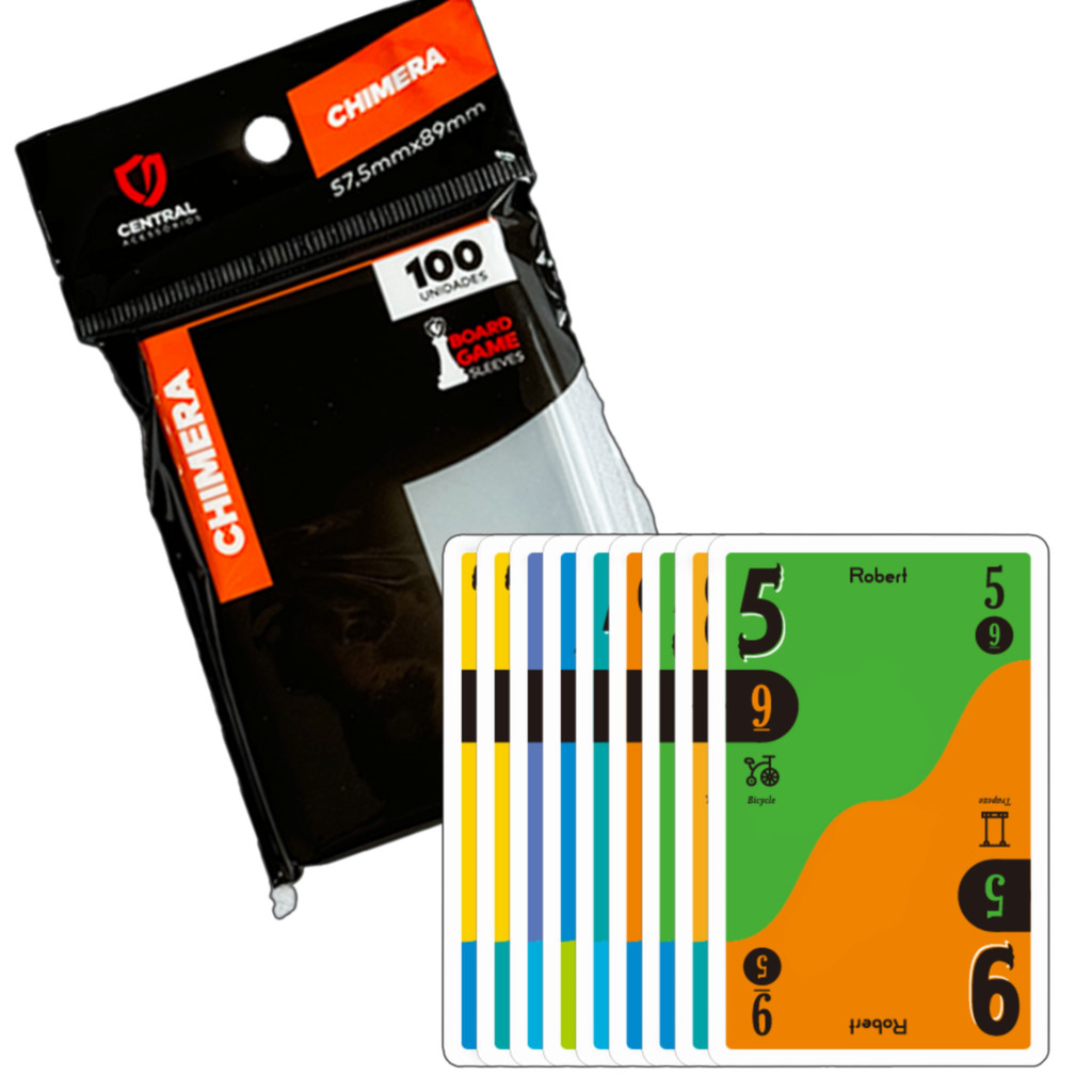 Protetores de Cartas Para o Jogo Scout 100 Sleeves Chimera 57,5x89mm em Oferta na Shopee