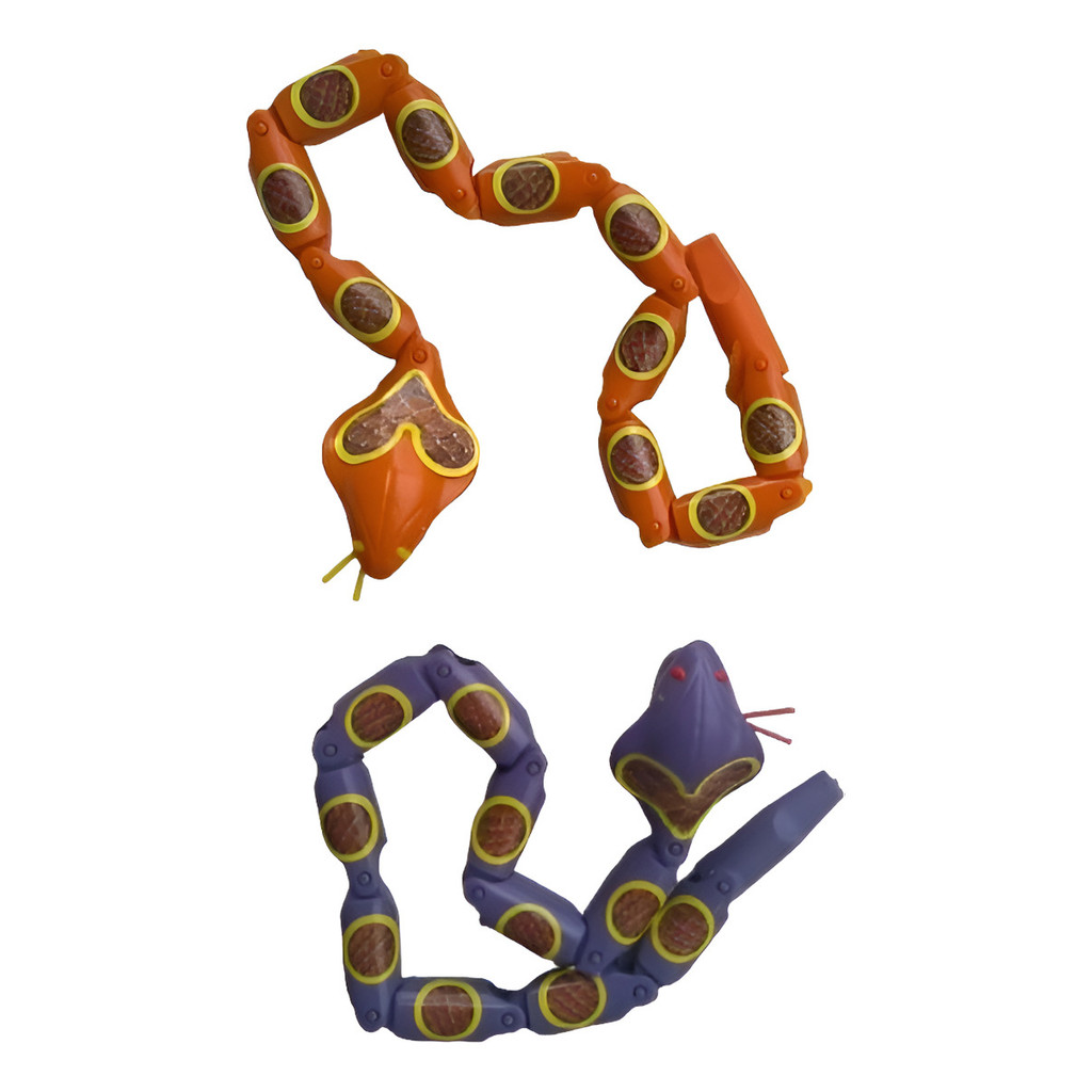 2x  Cobra Maluca Articulada Plástica Fidget Toys Educativo