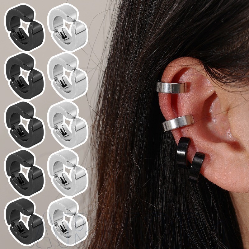 1-4 Pares De Clipes De Orelha Sem Piercing-Acessórios De Joias Masculinas-Moda , Vintage , Punk-Presentes Para Amigos , 