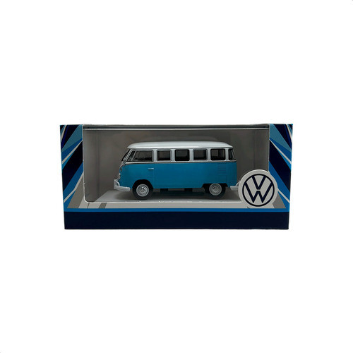 Miniatura - 1:43 - Volkswagen Kombi 1973 Azul Original Vw