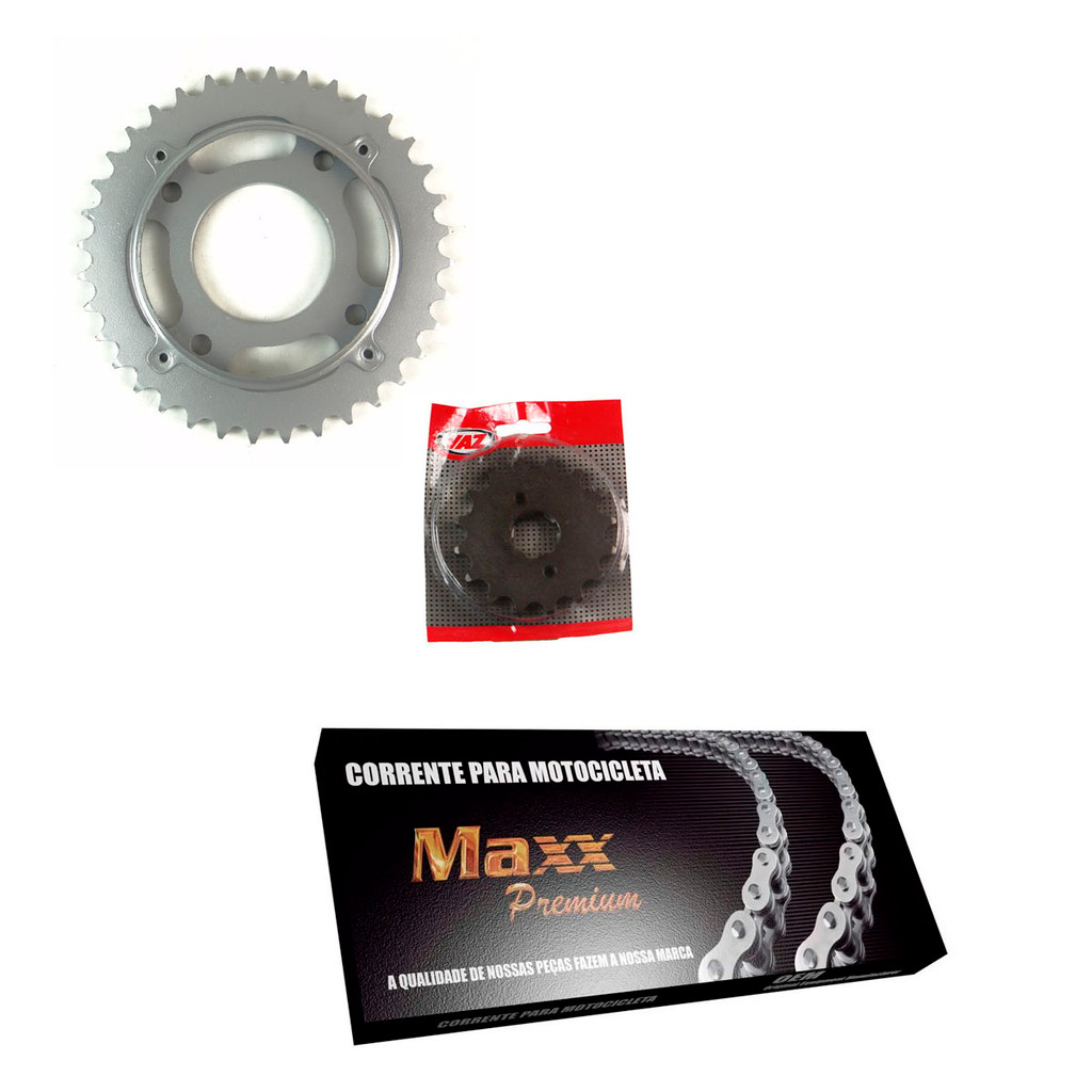 Kit Relação Honda CB 400 16X36 / 530HX102 (VAZ + MAXX Premium) Coroa 4 Furos