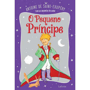 livro O Pequeno Príncipe - Capa Lilás Holográfica