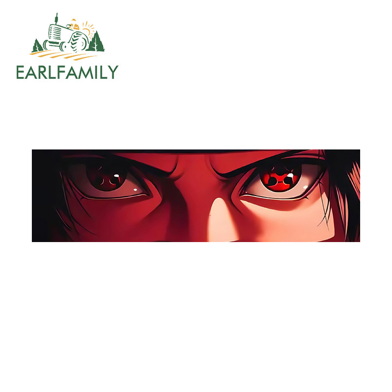 EARLFAMILY Naruto Olhos Tapa Adesivo De Carro Personalidade À Prova De Riscos Geladeira Computador Prancha De Surf DIY D