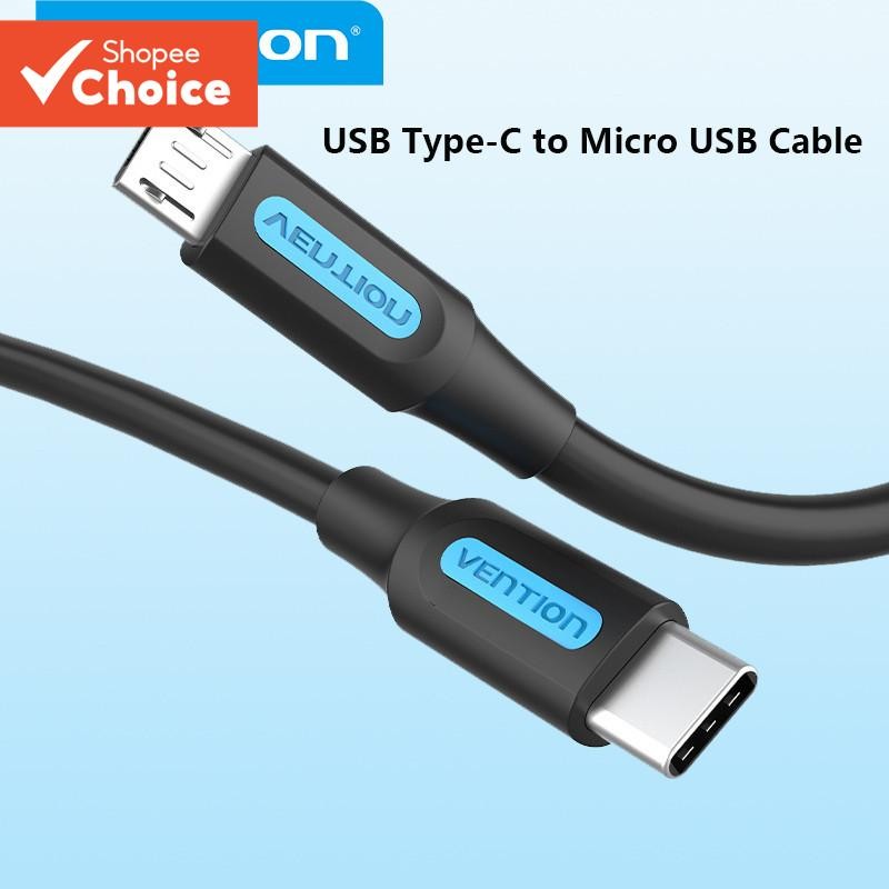 [Escolha De Valor] Cabo VentionC Para Micro B Samaung Huawei Xiaomi Meizu MacBook Tipo C