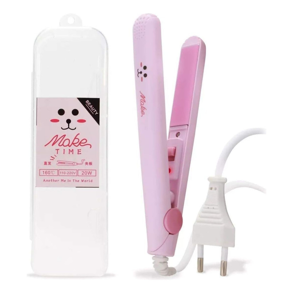 Mini Chapinha Prancha De Bolsa viagem Portátil Cabelo Bivolt viagem bivolt