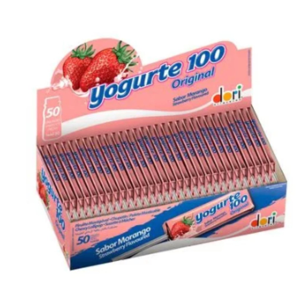 Pirulito Yogurte 100 Mastigável C/50un Dori em Oferta na Shopee