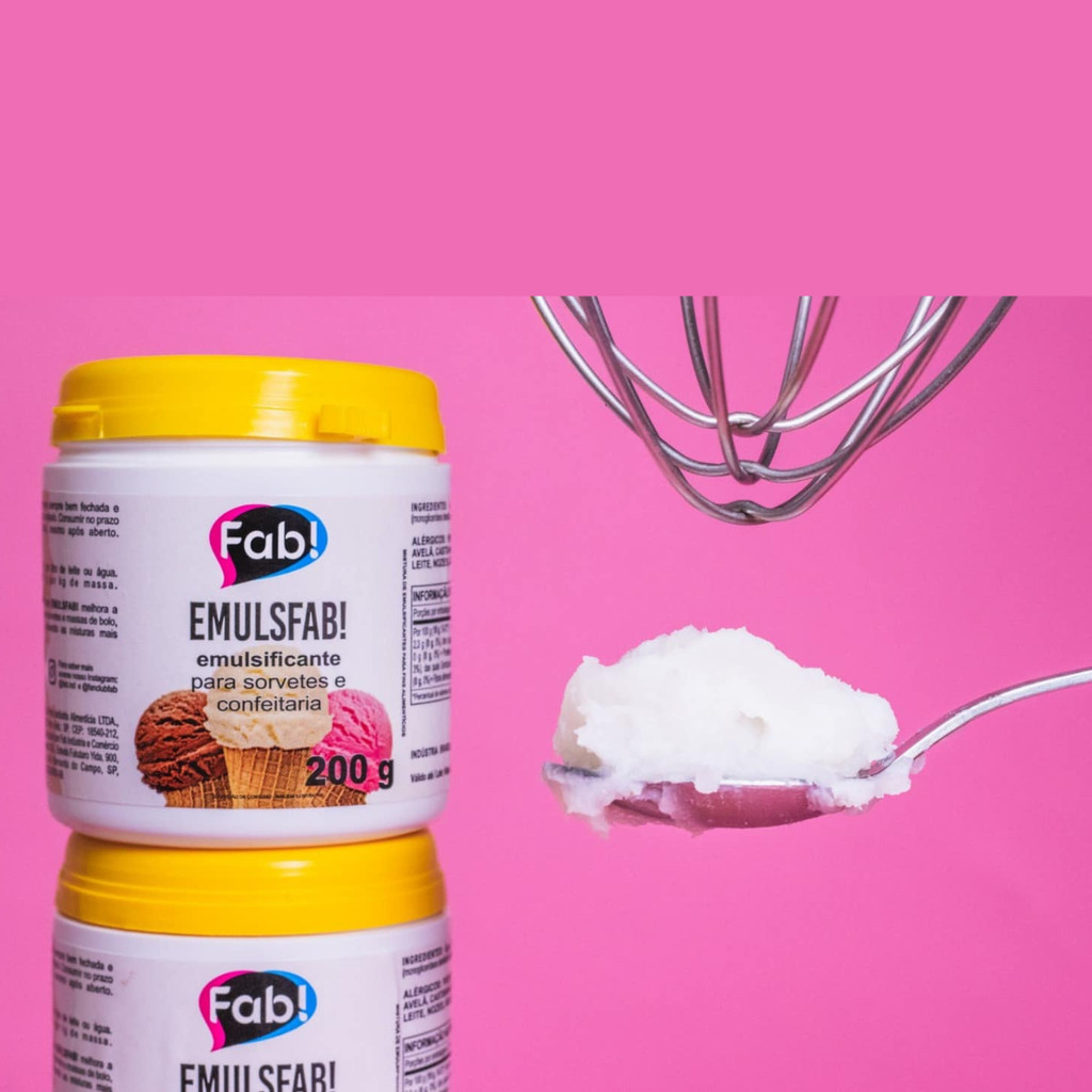 Emulsificante 600g FAB (Ideal Para Sorvetes e Confeitaria) - Emulsfab