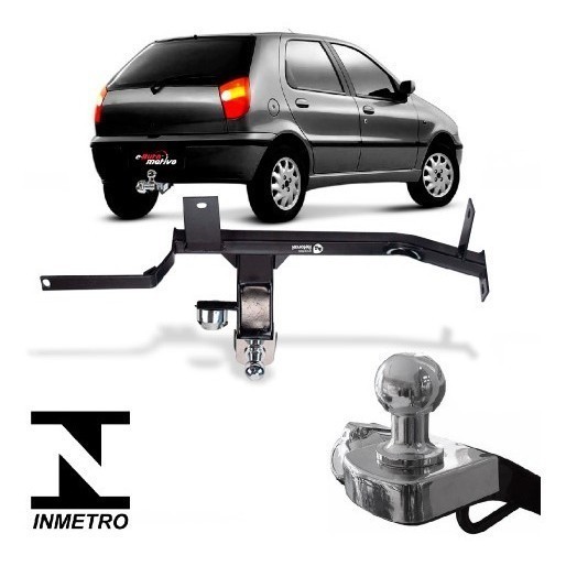 Reboque Engate Fiat Palio 1996 A 2003 Reforcel 500kg Rabicho Produto de bOM