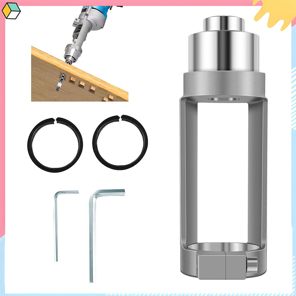 Adaptador de broca de furo quadrado, acessório de suporte de fixação de broca, ferramenta de encaixe para broca elétrica