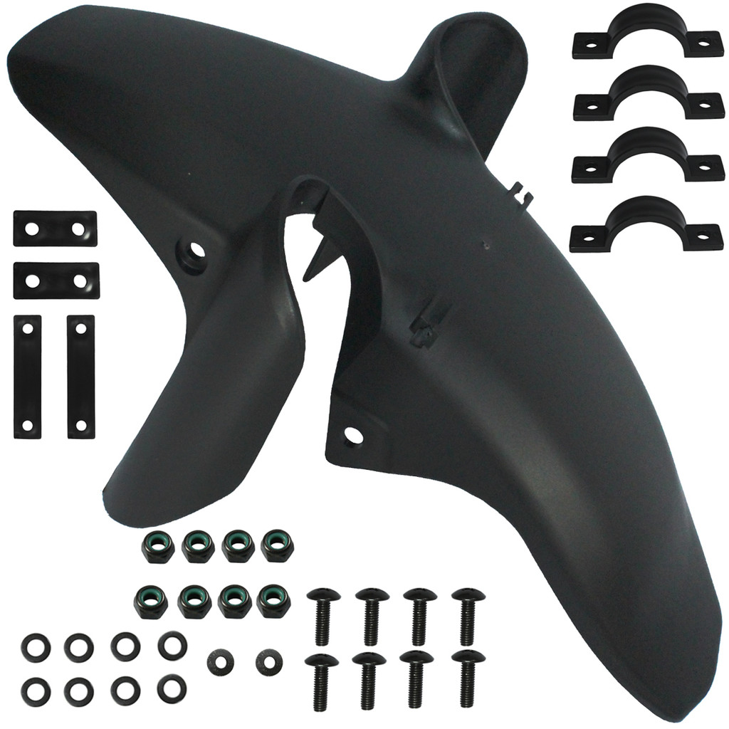 Paralama dianteiro inferior modelo XRE300 para NXR150 Bros 2003 a 2015 com freio a disco com suporte