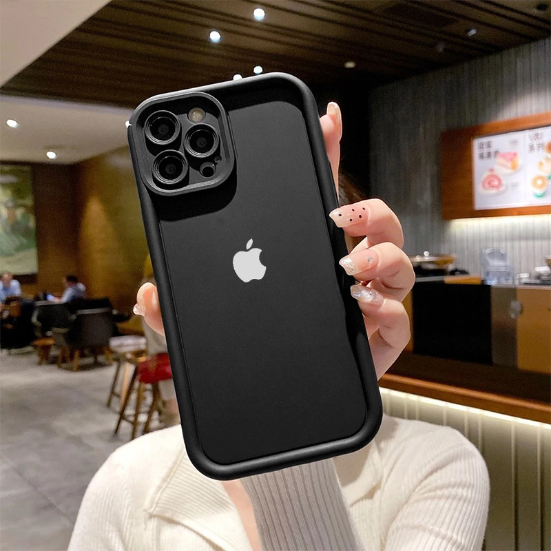 Capinha Capa de silicone Anti-impacto logo para iPhone 11 12 13 14 15 16 pro max plus normal case