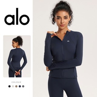 Slim-fit jaqueta esportiva feminina de manga comprida ginásio apertado correndo Casual roupas de secagem rápida primaver em Oferta na Shopee