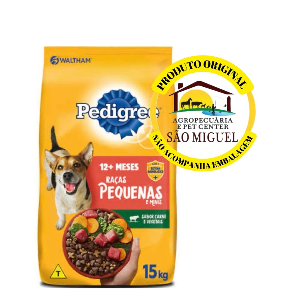 Ração Pedigree Cães Adultos Raças Pequenas Sabor Carne e Vegetais A Granel