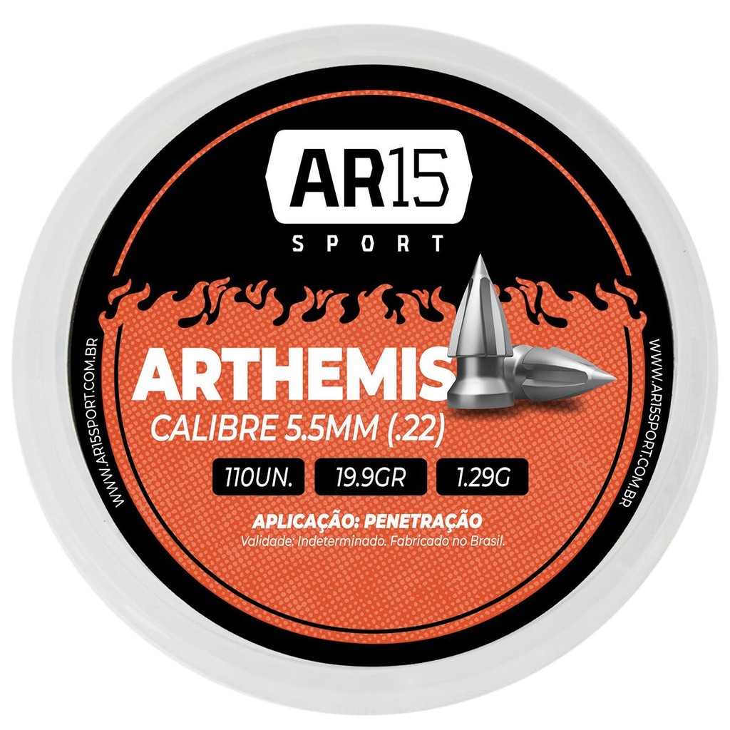 Chumbinho Carabina de Pressao 5.5mm Ar15 Sport - 110un em Oferta na Shopee