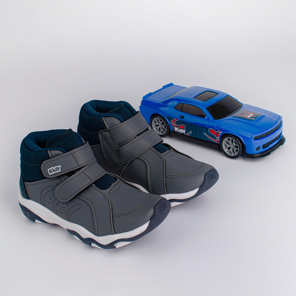 Tênis Infantil Menino Kidy Play Respitec Escolar Anatômico Confortável Leve Seguro Respirável Duravél em Oferta na Shopee