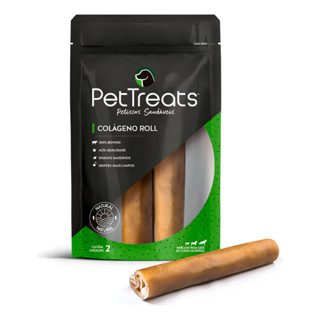Petisco Para Cachorro Natural 2un Colágeno Roll Pettreats em Oferta na Shopee