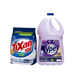 Kit Lava Roupas Primavera 4kg Ypê + Amaciante Intenso 5L Ypê