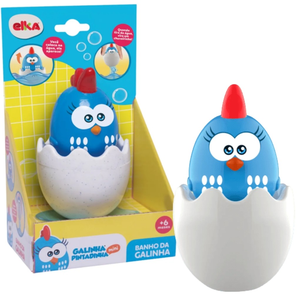 Brinquedo Chuveirinho Banheira Galinha Pintadinha 1302 Elka em Oferta na Shopee