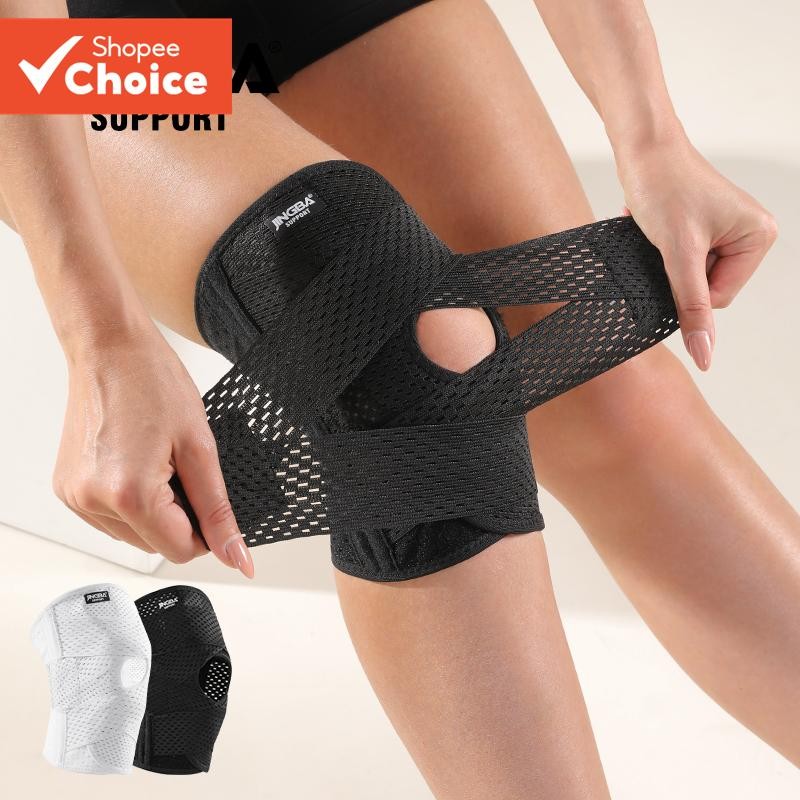 1 Pc Joelheira Suporte Respirável Articulação Menisco Patela Pular Corrida Esportes Equipamentos De Proteção