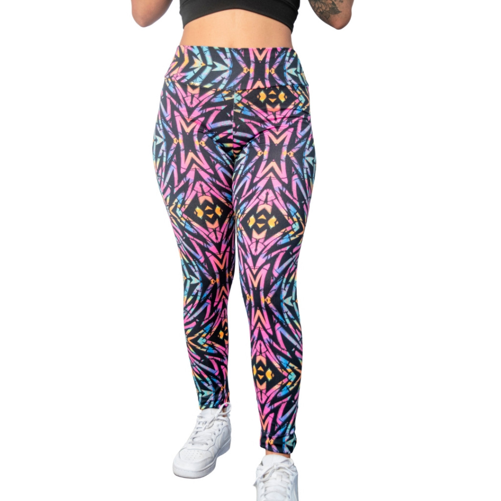 Calça Legging Suplex Estampada Academia Ginástica Crossfit Sem Transparência Moderno