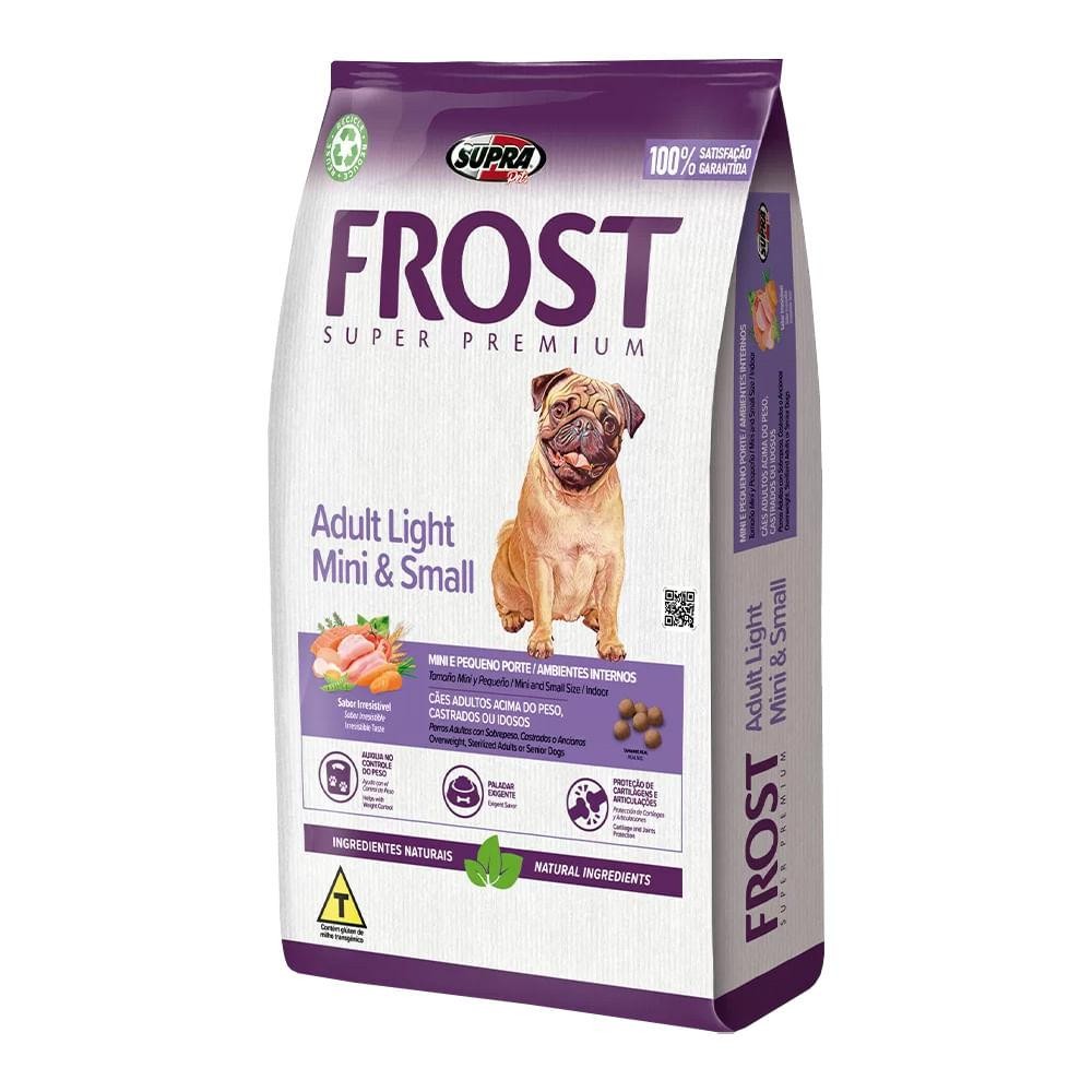 Ração Supra Frost Adult Light Mini & Small 10,1kg em Oferta na Shopee
