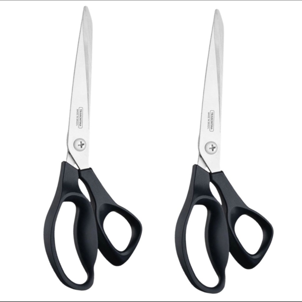 Kit 02 Tesoura Multiuso Tramontina Aço Inox Costura Escritório Uso Geral Original em Oferta na Shopee