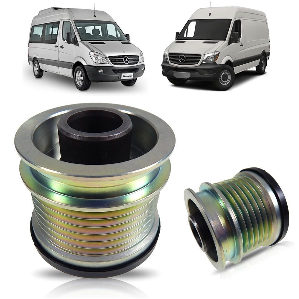 POLIA DO ALTERNADOR (RODA LIVRE) MERCEDES BENZ SPRINTER CDI 2012 A 2019