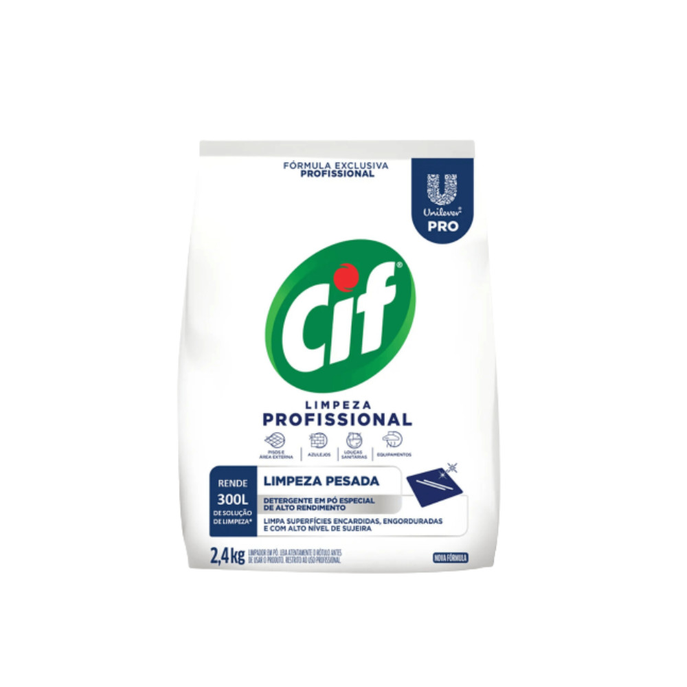 Limpador Em Pó Cif - Limpeza Profissional 2,4Kg em Oferta na Shopee