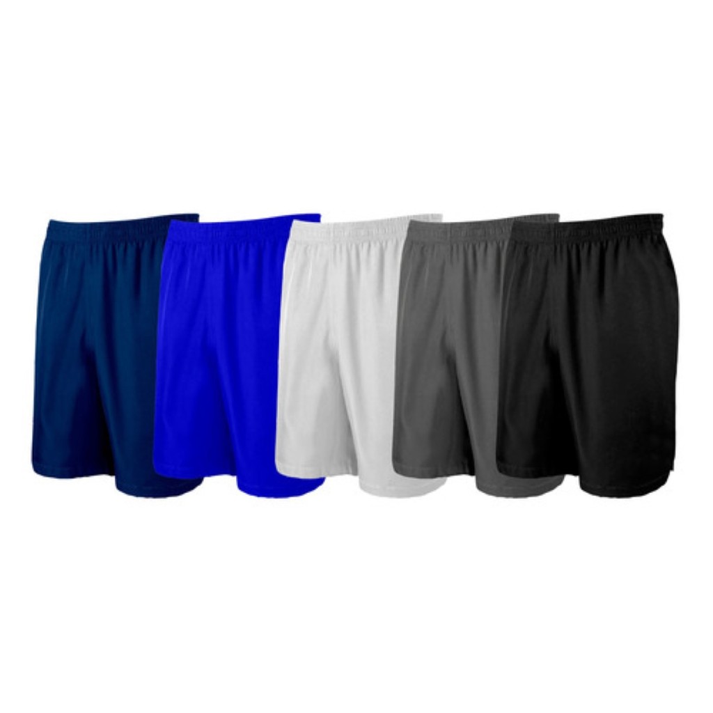 Calção Futebol Short Infantil Jogador Juvenil Esporte Kit Com 5 Peças