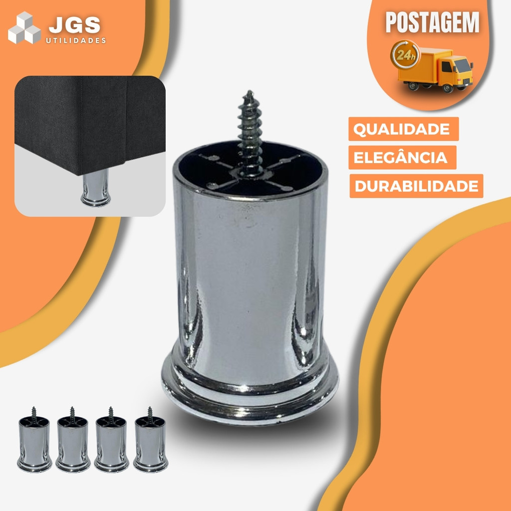 Pé para Sofá Cromado: Onde Comprar | BuscaProdutos