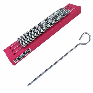 Reco-Reco 03 Molas em Alumínio Resistente e Leve com Baqueta Rosa - Sonatu