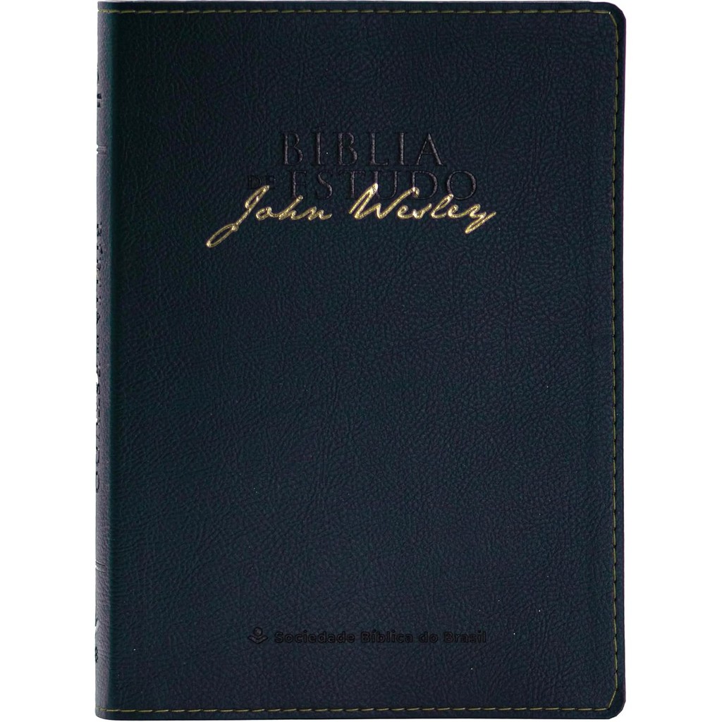 Bíblia de Estudo John Wesley | NAA | Letra Normal | Azul em Oferta na Shopee