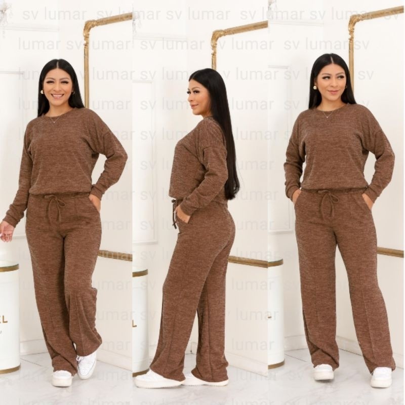 Conjunto Lanzinha  Feminino Blusa e Pantalona