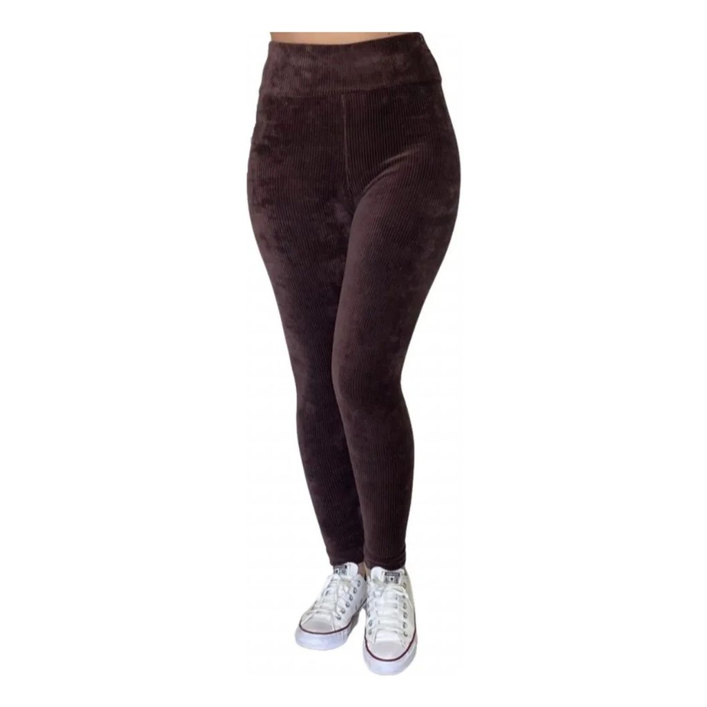 Calça Feminina Veludo Cotelê Cintura Alta Qualidade Tamanho P M G GG e EXG em Oferta na Shopee