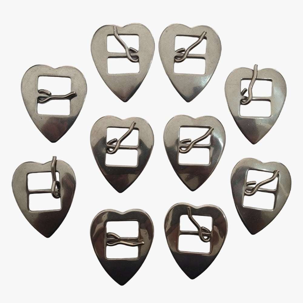 Kit 10 Fivelas Coração Inox 16mm.Para Arreatas, Selaria e Montaria.Antiferrugem e Resistente.Oferta da Loja em Oferta na Shopee