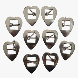 Kit 10 Fivelas Coração Inox 16mm.Para Arreatas, Selaria e Montaria.Antiferrugem e Resistente.Oferta da Loja em Oferta na Shopee