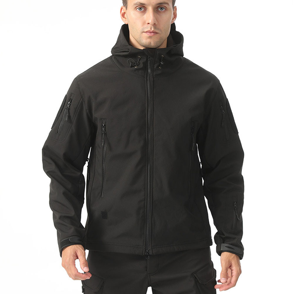 Jaqueta Tática Impermeável Masculina Jaqueta Quente De Pele De Tubarão Macia em Oferta na Shopee